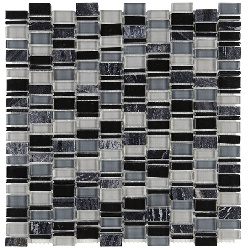 Clio 1 in. x 1 in. Polished Stone Tile, Boreas