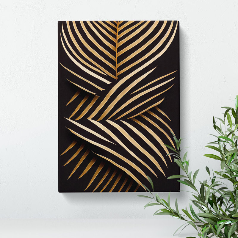 Feather Pattern No.5 - Wrapped Canvas, 50cm H x 35cm W x 3cm D