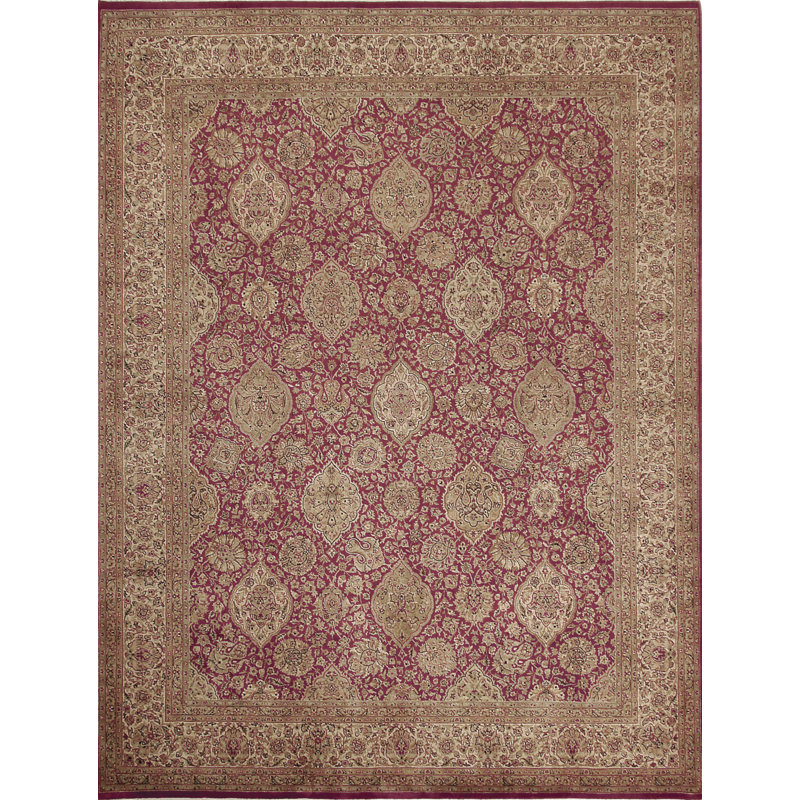 Wool Oriental Area Rug, Rectangle 4' x 6'