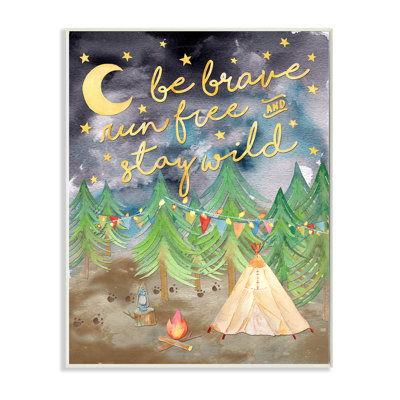 Plaque murale en camping