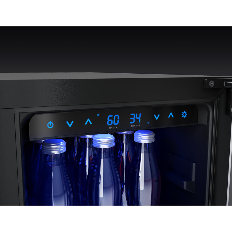 Zephyr Presrv 24" 21-Bottle and 64-Can Dual Zone Wine and Beverage Cooler