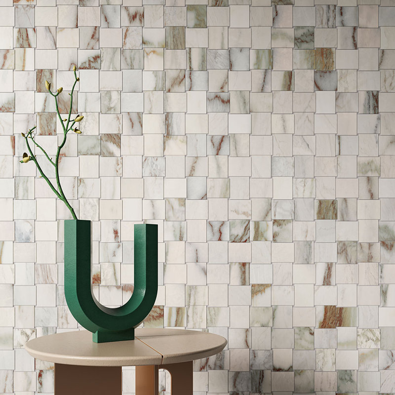 Celestia Marble Intreccio Matte Marb, Green