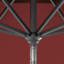 Parasol de patio gris 11 pieds avec haubans en aluminium Pacifica-1333245101