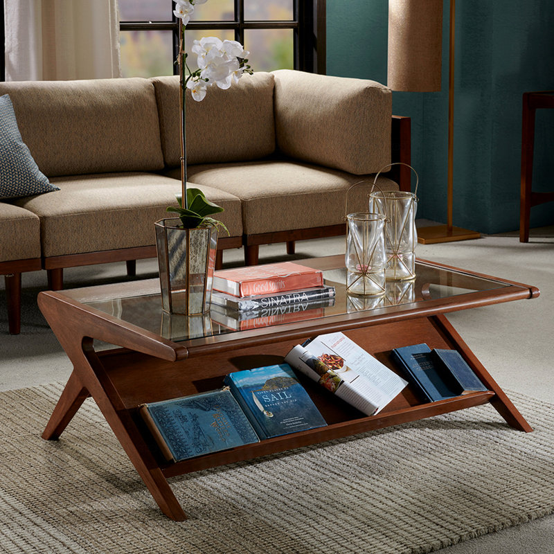 Coffee Table With Tempered Glass