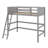 Solid Wood Loft Bed With Ladder-272117119