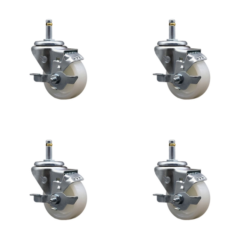Nylon Swivel Grip Ring Stem Caster