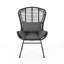 Chaise d'extérieur grise avec structure et doublure en fer Relax