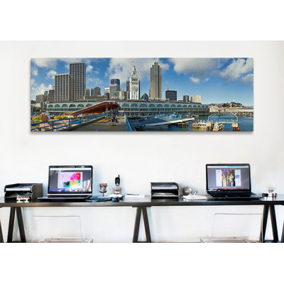 " Ferry Terminal With Skyline At PortFerry Building, The Embarcadero, San Francisco, California, USA " by Panoramic Images