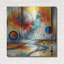  «Circles Abstract 4» par Rey Klimt, art mural en métal-60720589