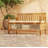Double Patio Bench (Cream White,Teak)