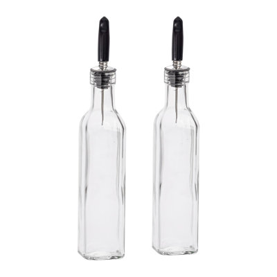 Glass Oil & Vinegar Cruet Set
