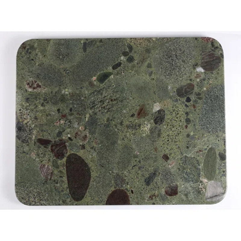Planche à découper 20 po x 16 po en granit naturel, Twister - vert