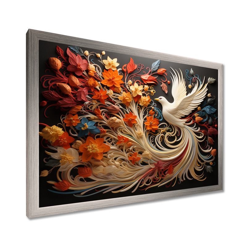 Ivelisse Christianity Pentecost Fire - Christianity, art mural sur toile, H 30 po x l 40 po x P 1,5 po, Cadre simple argenté