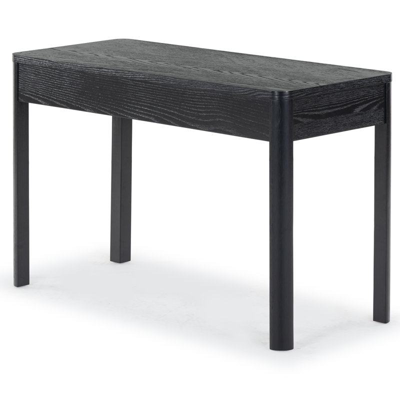 Gabrietta Solid + Manufactured Wood Writing Desk, Black