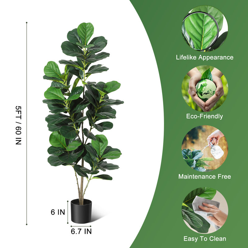 152.4 cm H Faux Plant