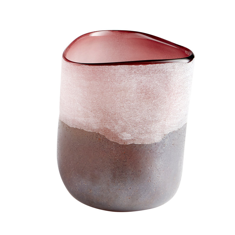 Vase de table décorative Europa, H 8,25 po x l 7,25 po x P 7,25 po