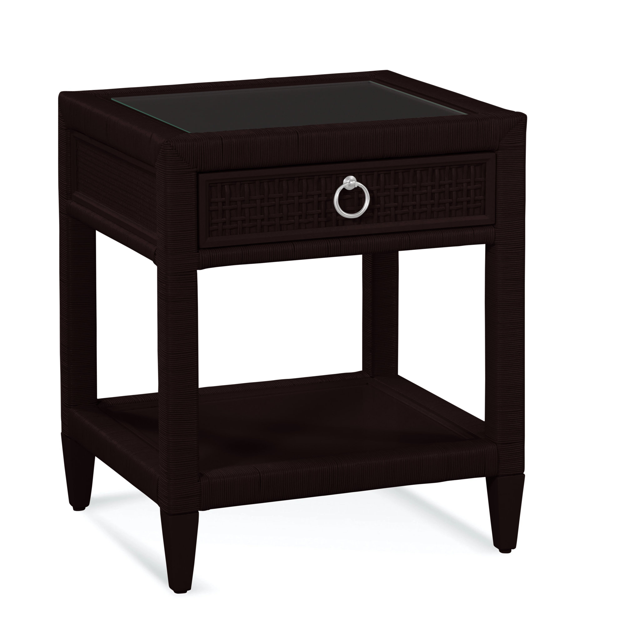 Monterey 1 - Drawer Nightstand, Java, Satin Nickel, Yes