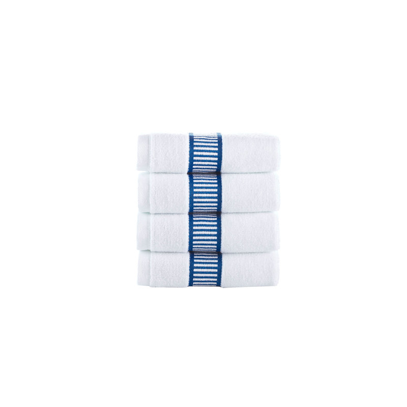Turkish Cotton Wash Towels, Royal Blue