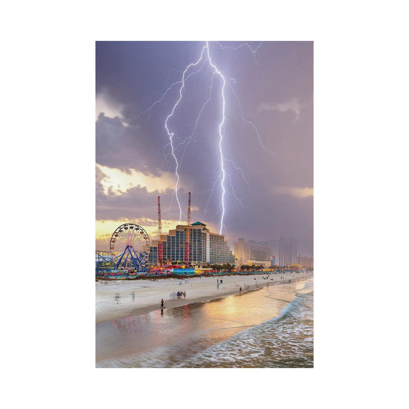 Chaos At Daytona Beach by Brent Shavnore - Wrapped Canvas Gallery-Wrapped Canvas Giclée, 66.04 cm H x 45.72 cm W x 3.175 cm D
