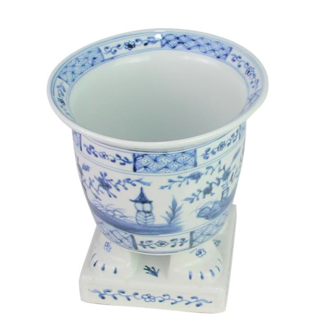 Handmade Ceramic Urn Planter Bungalow Rose 