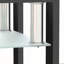 2-Piece Modern Tempered Glass Tea Table Set – Transparent/Black Square