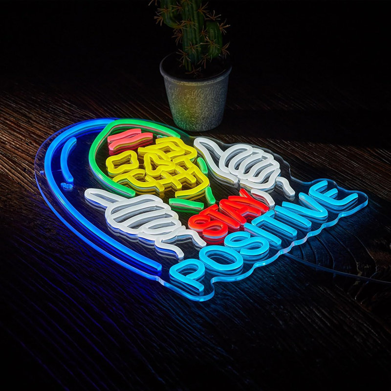Enseigne lumineuse au néon Stay Posal Skull