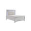 Ensemble de chambre à coucher grand lit, rangement de tiroir, blanc, ensemble de 3 pièces avec 2 tables de chevet-128121124-128121133-128121131