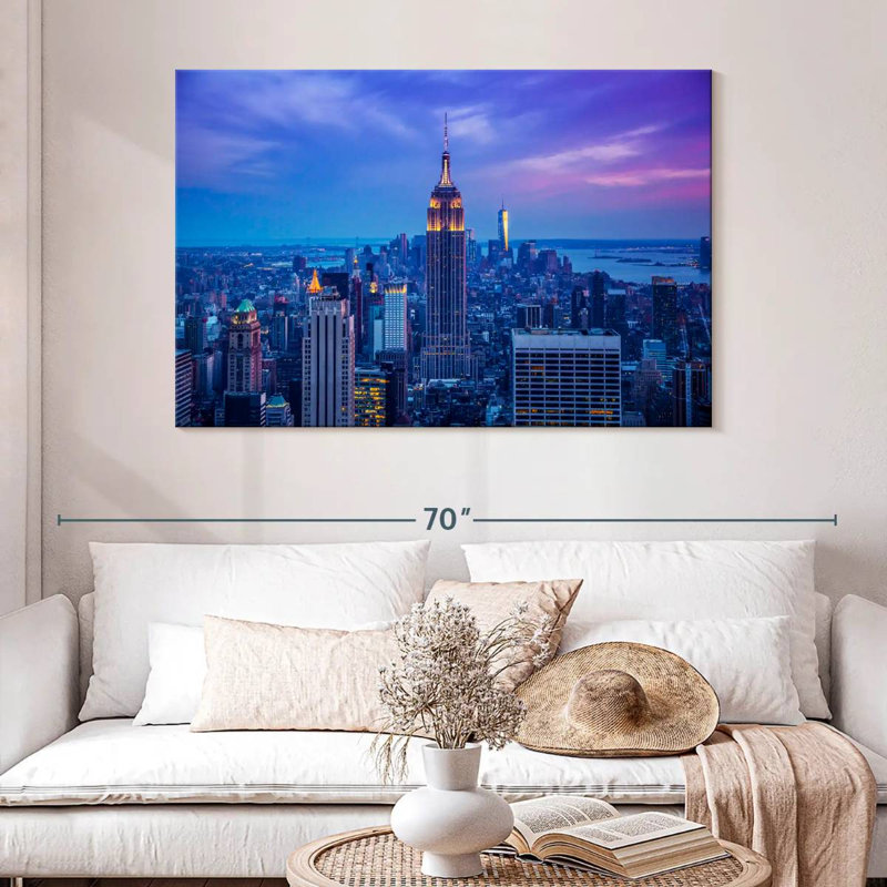 Lilie Dusky Empire State Building, H 32 po x l 48 po