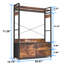 Système de rangement large 45,67 po avec 4 tiroirs de rangement en tissu