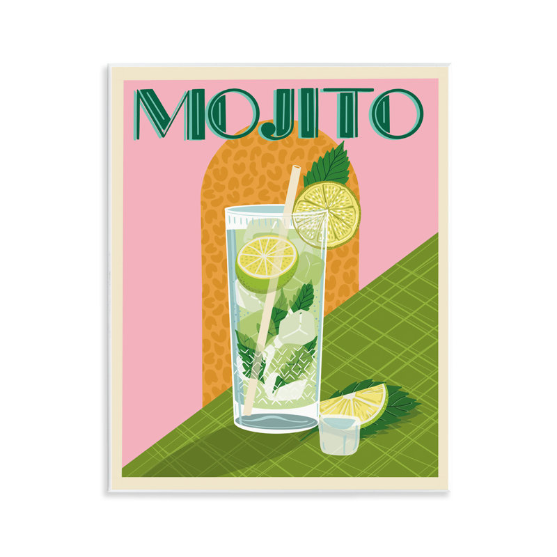 "Mojito", art mural classique rétro par Jo Reid