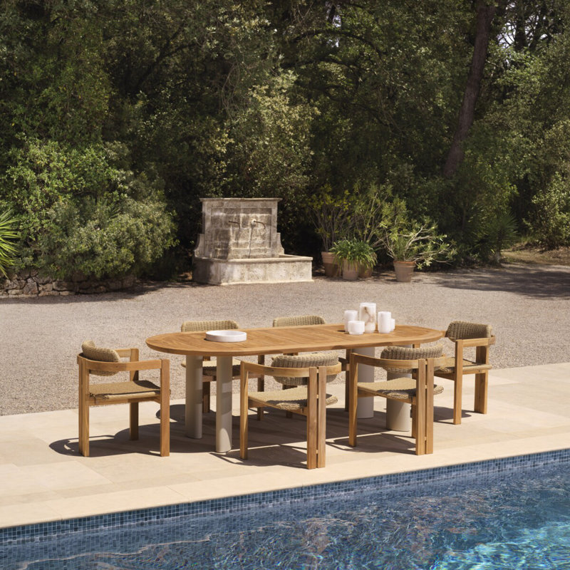 Donato Outdoor Teak Dining Armchair