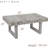Handmade Coconut Shell Mosaic Coffee Table – Rustic Farmhouse & Coastal Style Rectangle Accent Table With White Patina Finish