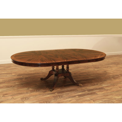 Extendable Mahogany Solid Wood Dining Table
