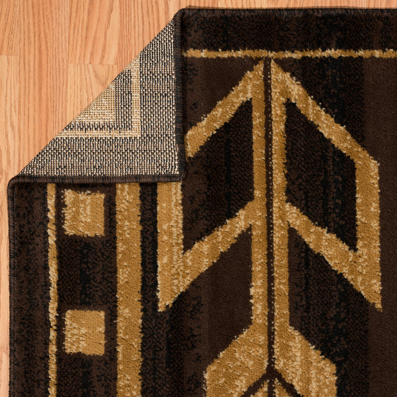 Tapis brun Sayre, Tapis de couloir : 1 pi 11 po x 7 pi 2 po