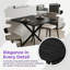 Table d'appoint rustique carrée avec pieds en métal à structure en X et plateau en grain de bois pour le salon-508753611
