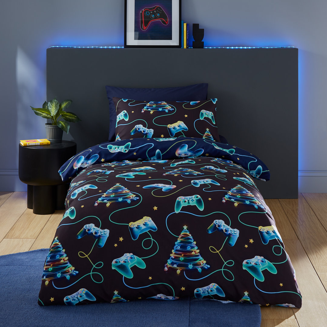 Christmas Gamer So Soft Reversible Duvet Cover Set