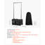 Sac de danse avec portemanteau, sac de danse à roulettes 23 pouces, avec roues, port USB, portemanteau réglable en hauteur, rideau de protection de la vie privée, idéal pour les voyages et les compétitions, noir mat-120413586-120413584