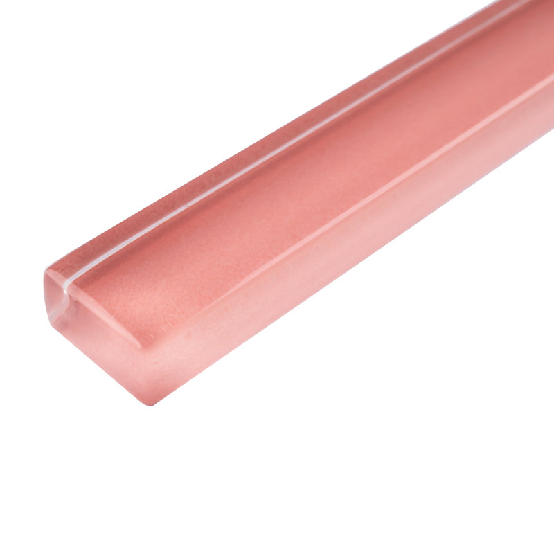 Carrelage en verre 12 "x 0,5", Rose