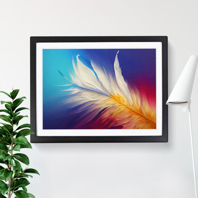 Harmonious Bird Feathers - Single Picture Frame Print