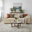 3 Seater Corduroy Sofa-187285378