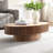 Modern Handcraft Drum Coffee Table Length 43.7 Inch Ellipse Coffee Table For Living Room-874011697-874011698