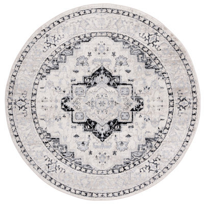 Ebner Oriental Ivory/Black Area Rug