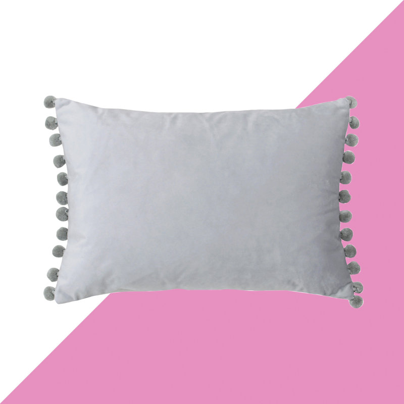 Rectangular Cushion, Dove/Silver