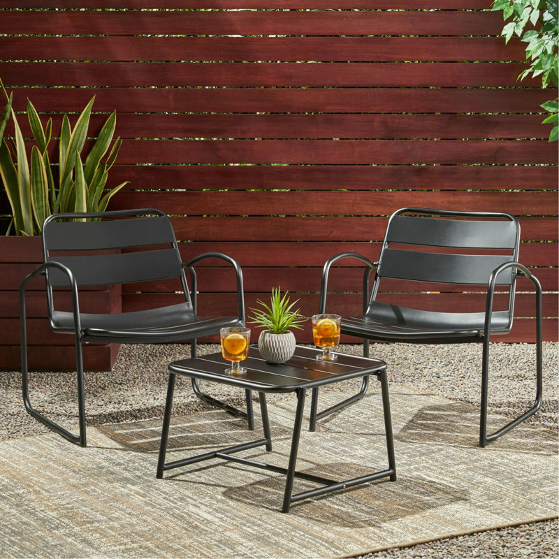 Conrad  Chat Set, Matte Black