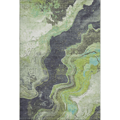Premium Machine Washable Jakiyra AMF1907 Abstract Rug