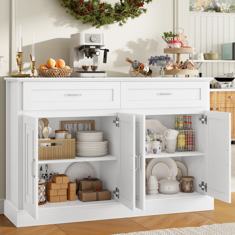 Buffet 55,1 po Gaume, Blanc