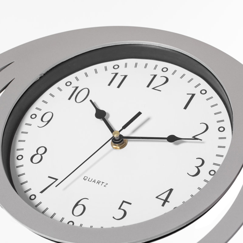 Horloge murale 13 "clinard, Argent