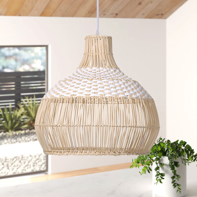 Luminaire suspendu blanc à 1 lumière Arnoldus