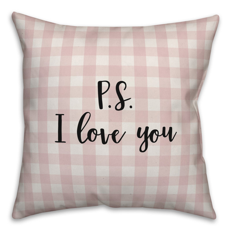 Plaid Throw Pillow, Throw Pillow, Pink/Black
