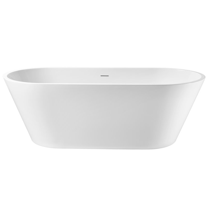 67" X 30" Freestanding Soaking Acrylic Bathtub